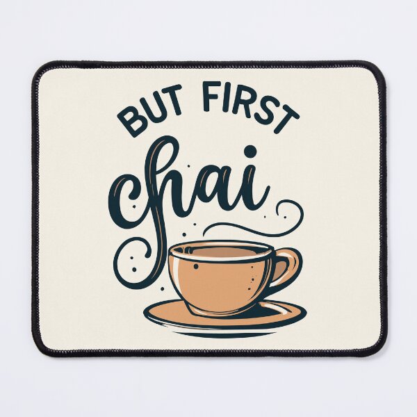 Item preview, But First Chai: A beige Mug of Bliss designed and sold by EmeraldeaArt.