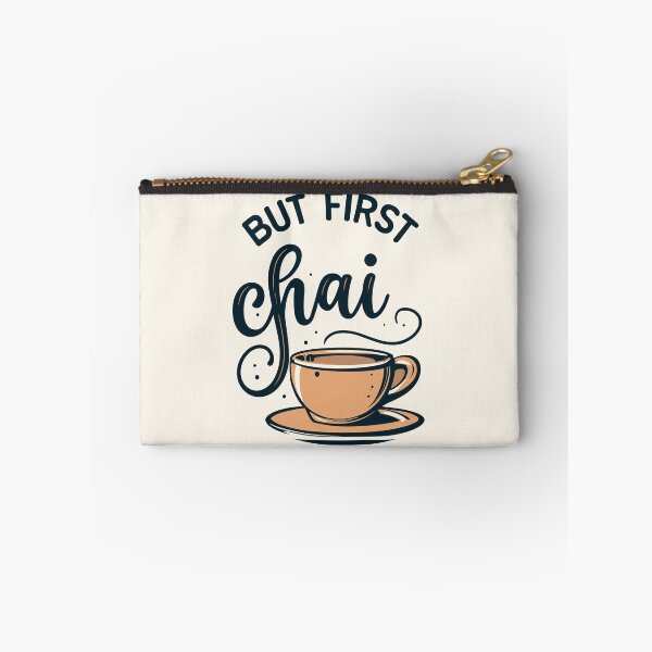 Item preview, But First Chai: A beige Mug of Bliss designed and sold by EmeraldeaArt.