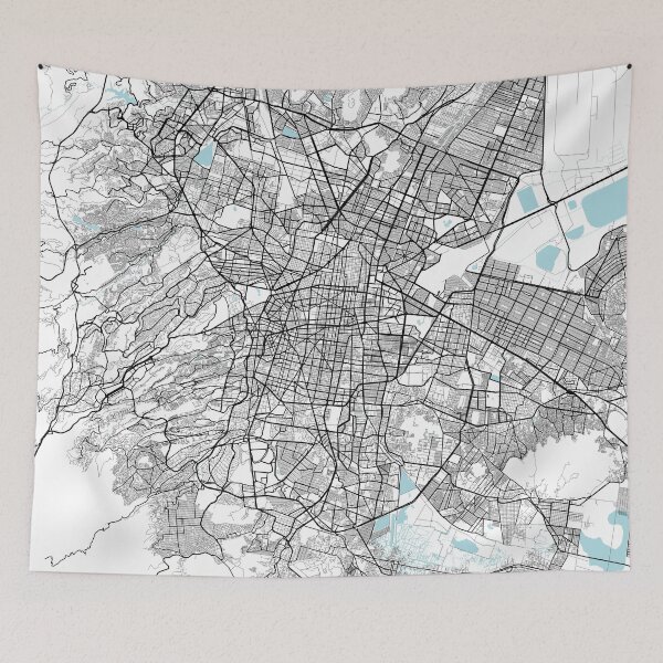 Item preview, Mexico City Map - Circle designed and sold by deMAP.