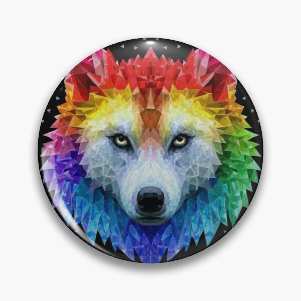 Item preview, Rainbow Crystal Wolf designed and sold by PixelRealm.