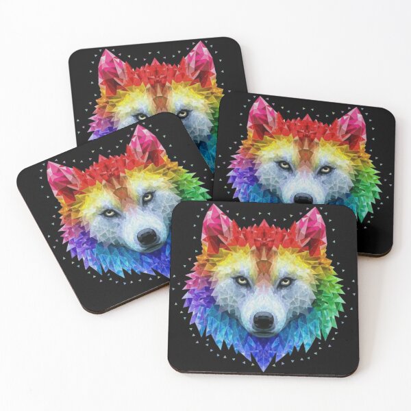 Item preview, Rainbow Crystal Wolf designed and sold by PixelRealm.