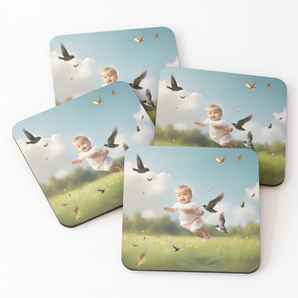 Item preview, Tiny Birds' Playful Flight designed and sold by Sadia  Jannat.