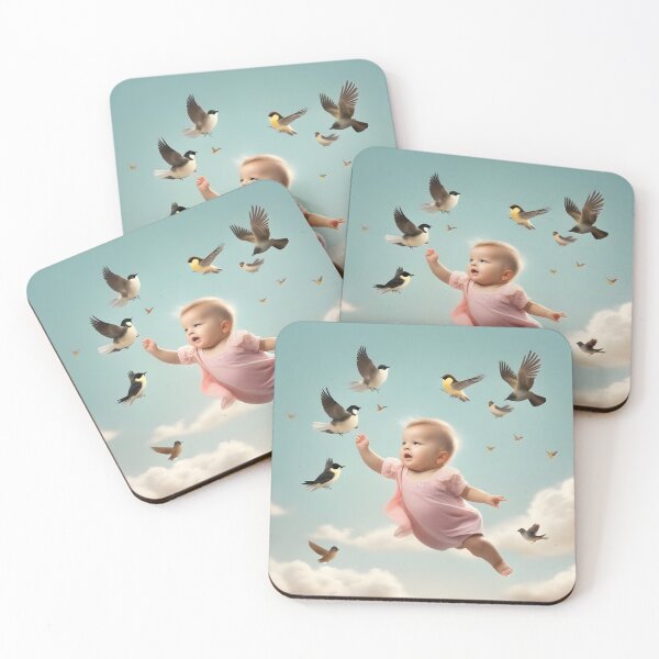 Item preview, Little Birds' Joyous Flight designed and sold by Sadia  Jannat.