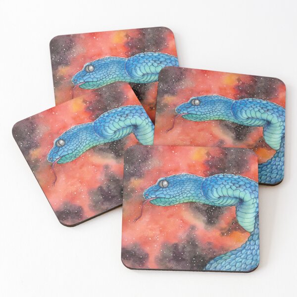 Item preview, Blue Pit Viper Orange Night Sky designed and sold by Kelley-Art.