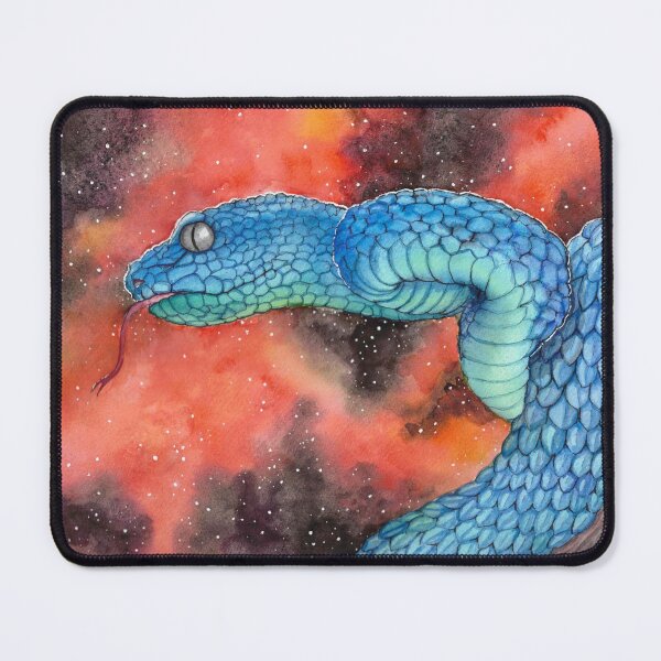 Item preview, Blue Pit Viper Orange Night Sky designed and sold by Kelley-Art.