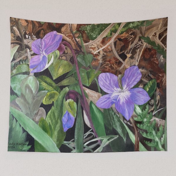 Item preview, Purple Violets designed and sold by JudysArtCompany.