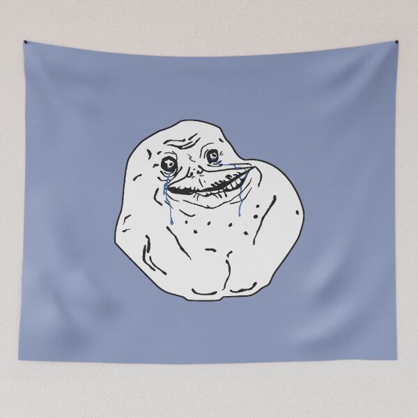Item preview, Forever Alone Meme designed and sold by PickledjoArt.