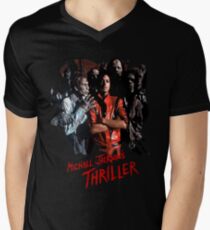 Michael jackson thriller the new t shirt Men's V-Neck T-Shirt