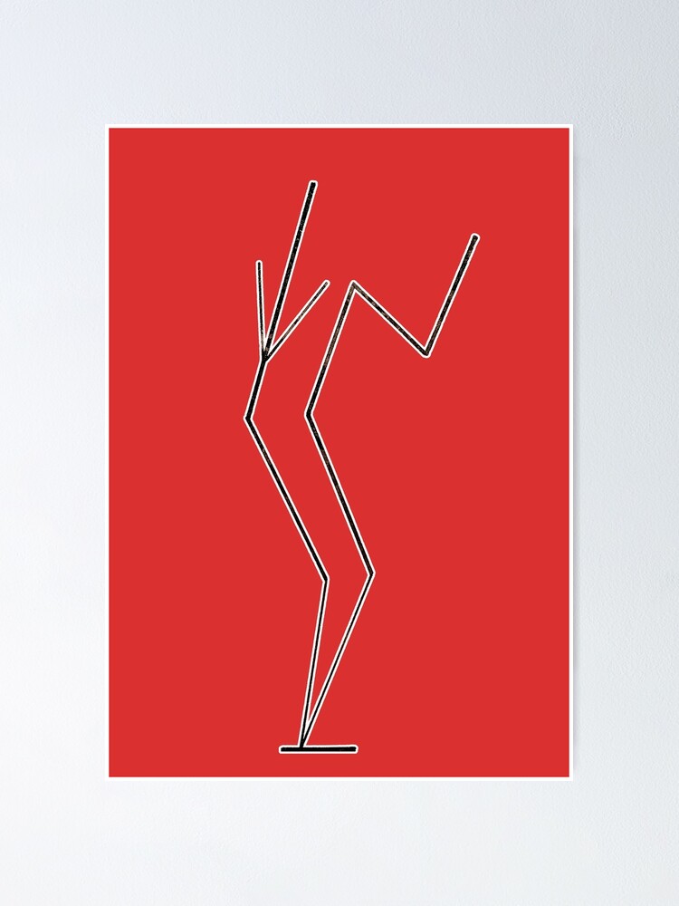 Analytical drawing based on photos of the dancer Palucca I, by