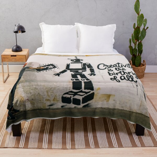 Item preview, Robot Stencil Graffiti designed and sold by Bomax121.