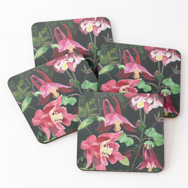 Item preview, Group of Red Columbines designed and sold by JudysArtCompany.