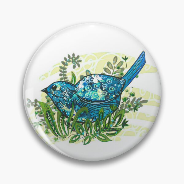 Item preview, Hidden treasures bluebird in leaves designed and sold by Tuesdayg.