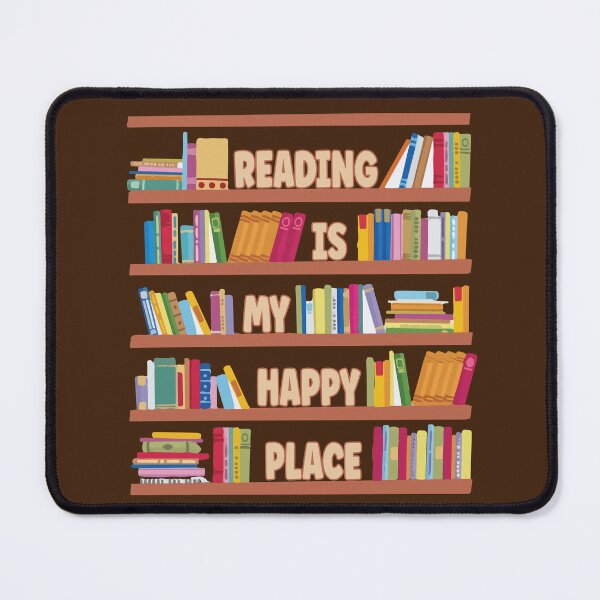 Item preview, Books are my happy place Bookshelf designed and sold by StickyBook.