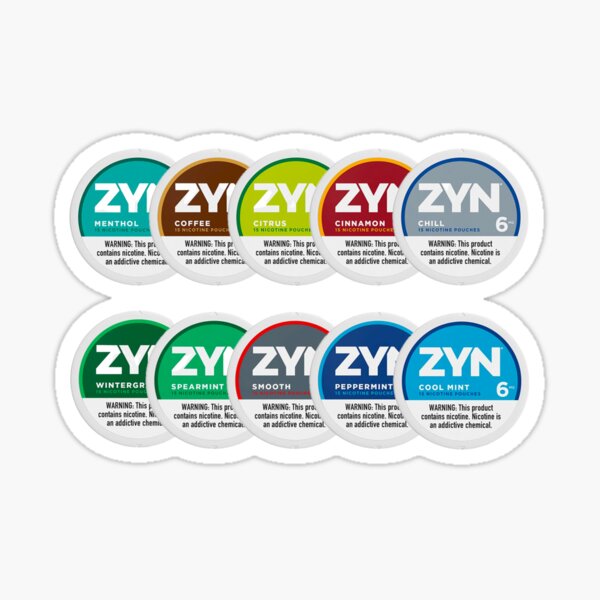 ZYN Cool Mint Can Sticker for Sale by Tyler Faulstick