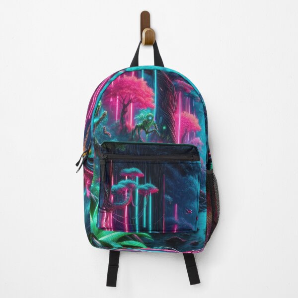 Item preview, Fusion of Nature and Futurism in Neon Lights designed and sold by Newpixelland.