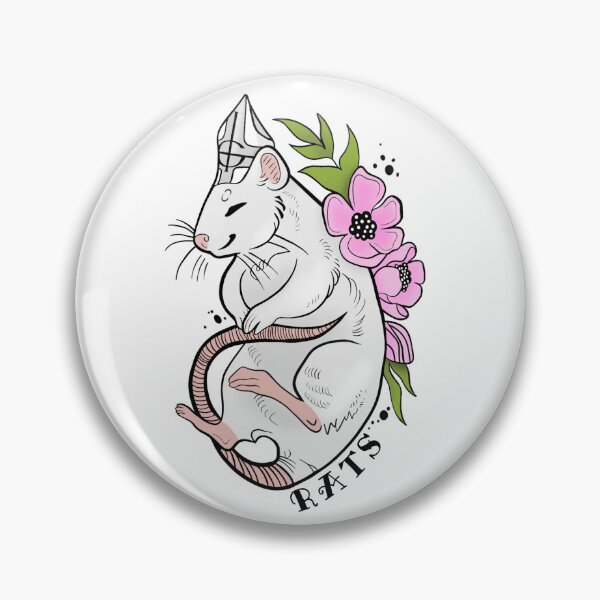 Item preview, Rats - Flower Tattoo Design designed and sold by CharlottesArtz.
