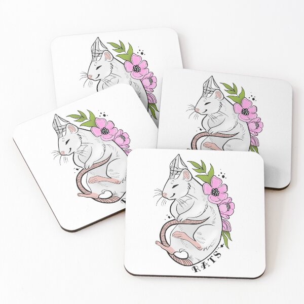 Item preview, Rats - Flower Tattoo Design designed and sold by CharlottesArtz.