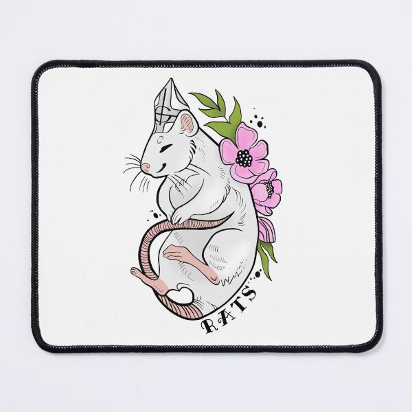 Item preview, Rats - Flower Tattoo Design designed and sold by CharlottesArtz.