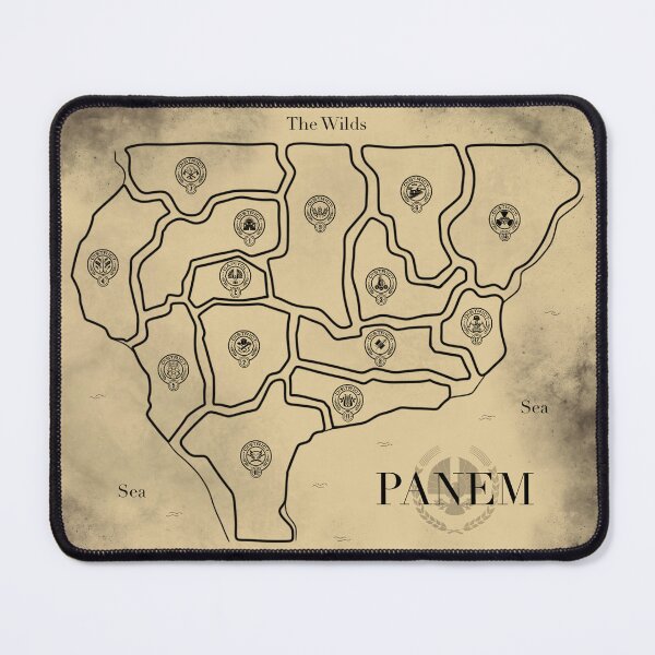 Item preview, The Hunger Games map of Panem with all Districts designed and sold by EmiliaMoscovich.