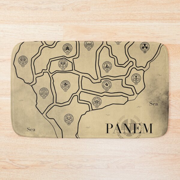Item preview, The Hunger Games map of Panem with all Districts designed and sold by EmiliaMoscovich.