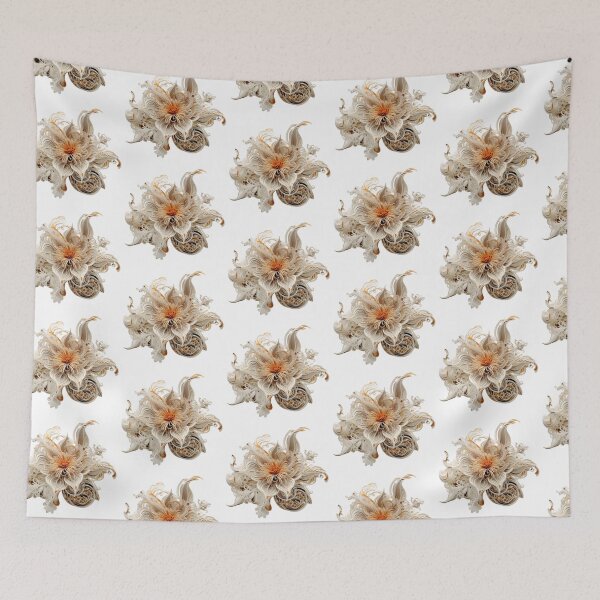 Item preview, Baroque white flower  designed and sold by DumbPet.