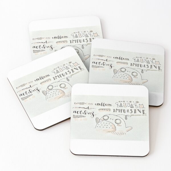 Item preview, Running on Caffein' sarcasm and overtly impulsive actions designed and sold by Lily wang.