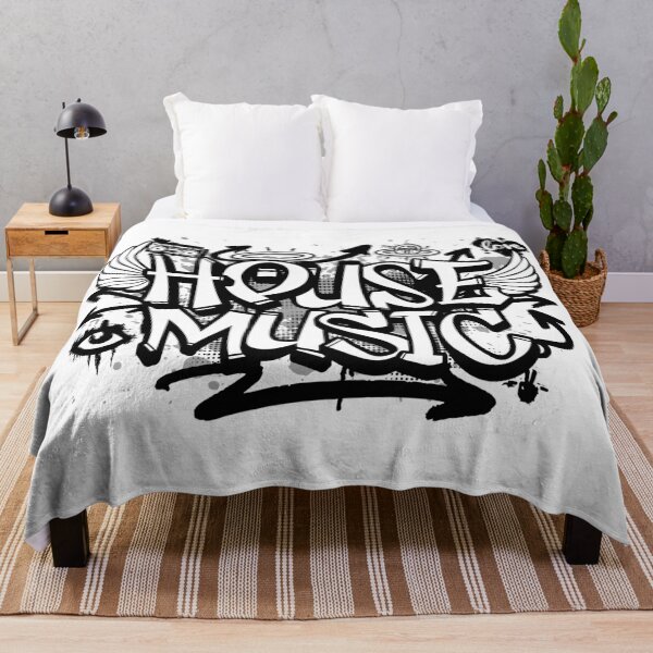 Item preview, HOUSE MUSIC - Graffiti Steez (black/grey) designed and sold by Discothreadz.
