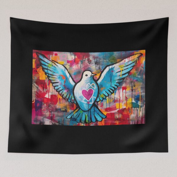 Item preview, Dove of Peace Harmony Unveiled: Narrative Diptychs of Peace and Eternity | Intersection of Tradition and Rebellion designed and sold by OlfactoART Studio.