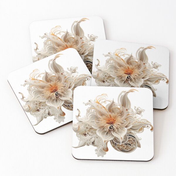 Item preview, Baroque white flower  designed and sold by DumbPet.