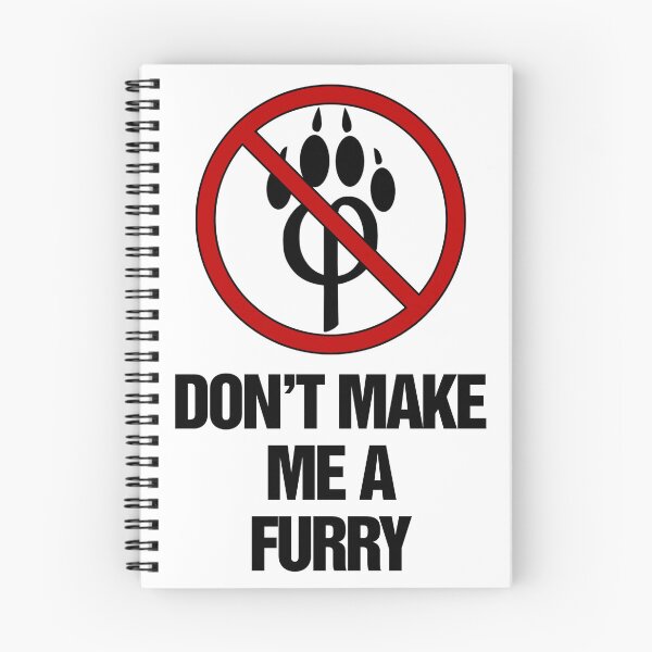 Item preview, Dont make me a furry logo antifurry sticker designed and sold by DeSaings.