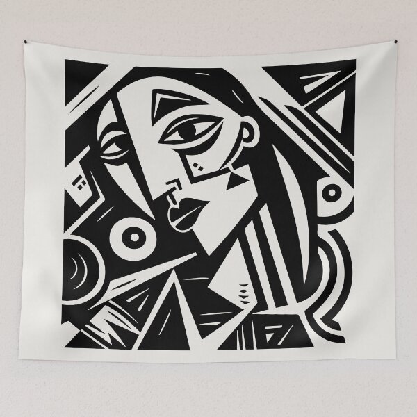 Item preview, Cubist Witch designed and sold by Texterns.