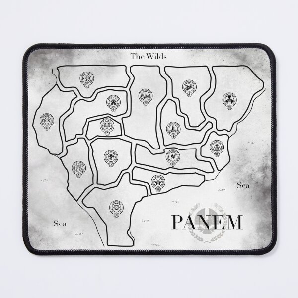 Item preview, The Hunger Games map of Panem with all Districts designed and sold by EmiliaMoscovich.