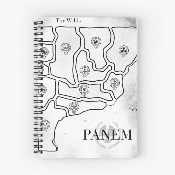 Item preview, The Hunger Games map of Panem with all Districts designed and sold by EmiliaMoscovich.