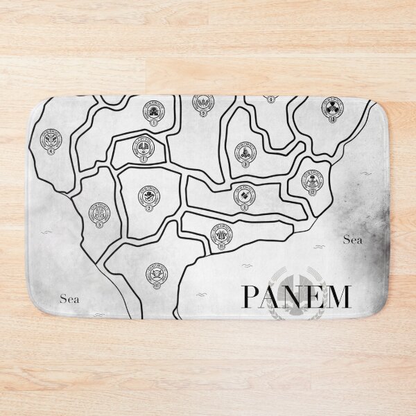 Item preview, The Hunger Games map of Panem with all Districts designed and sold by EmiliaMoscovich.