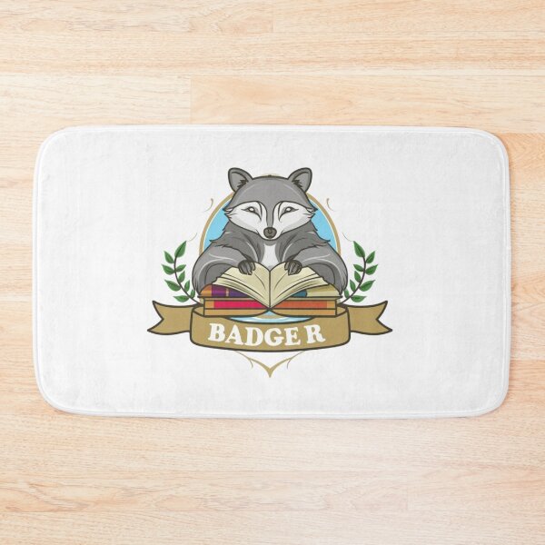 Item preview, badger books animal lover Art designed and sold by mhams  ⭐️⭐️⭐️⭐️⭐️.