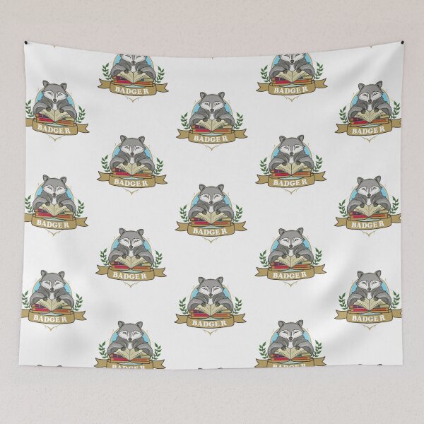 Item preview, badger books animal lover Art designed and sold by mhams  ⭐️⭐️⭐️⭐️⭐️.