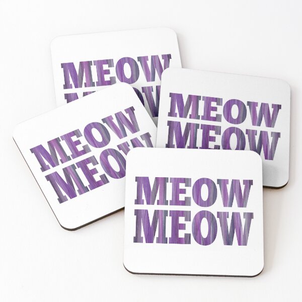 Item preview, Violet Purple Meow Meow  designed and sold by Alexandria Levin.