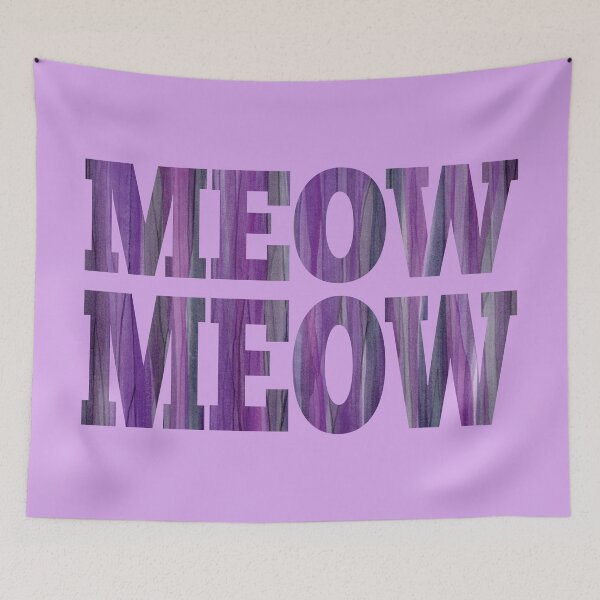 Item preview, Violet Purple Meow Meow  designed and sold by Alexandria Levin.