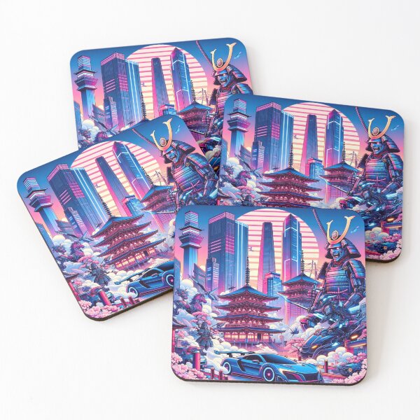 Item preview, Neo-Tokyo Reverie: Samurai Robots & Cherry Blossoms designed and sold by Art-of-AI.