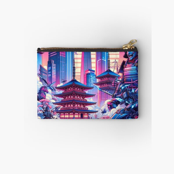Item preview, Neo-Tokyo Reverie: Samurai Robots & Cherry Blossoms designed and sold by Art-of-AI.