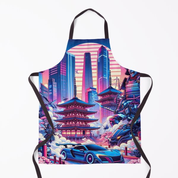 Item preview, Neo-Tokyo Reverie: Samurai Robots & Cherry Blossoms designed and sold by Art-of-AI.