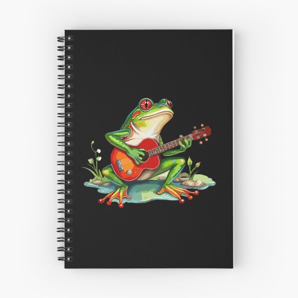Item preview, Serenading Reggae Frog Guitarist  designed and sold by reggaeartgifts.