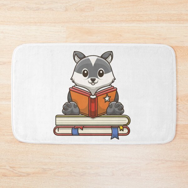 Item preview, badger books animal lover Art designed and sold by mhams  ⭐️⭐️⭐️⭐️⭐️.