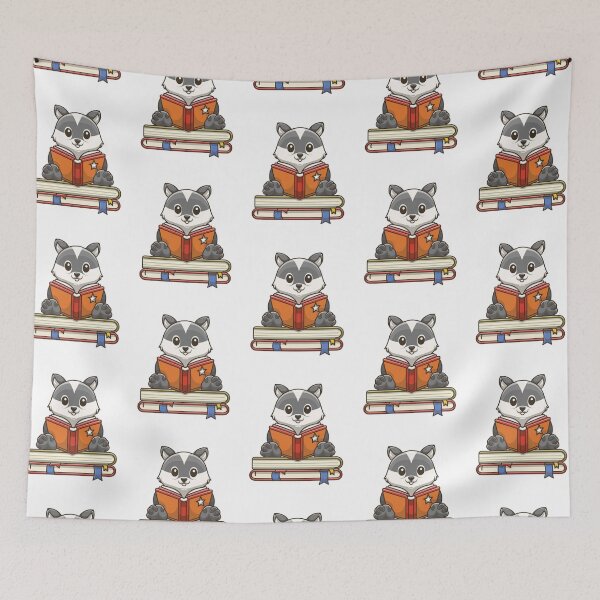 Item preview, badger books animal lover Art designed and sold by mhams  ⭐️⭐️⭐️⭐️⭐️.