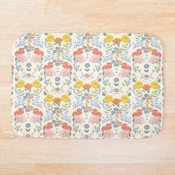 Aperçu de l'œuvre Motif floral coloré graphique fantaisiste par Terri Conrad créée et vendue par Terri Conrad.