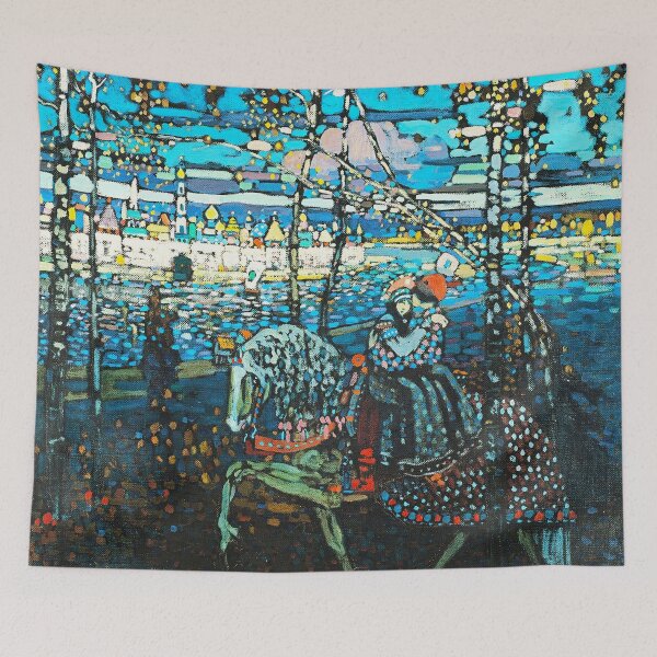 Item preview, HD. Couple on a horse, by Wassily Kandinsky designed and sold by MINDTHECHERRY.