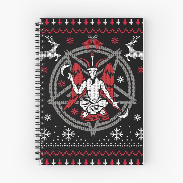 Item preview, Satanic Christmas. Baphomet Pentagram Xmas Ugly Sweater designed and sold by HalfCat.