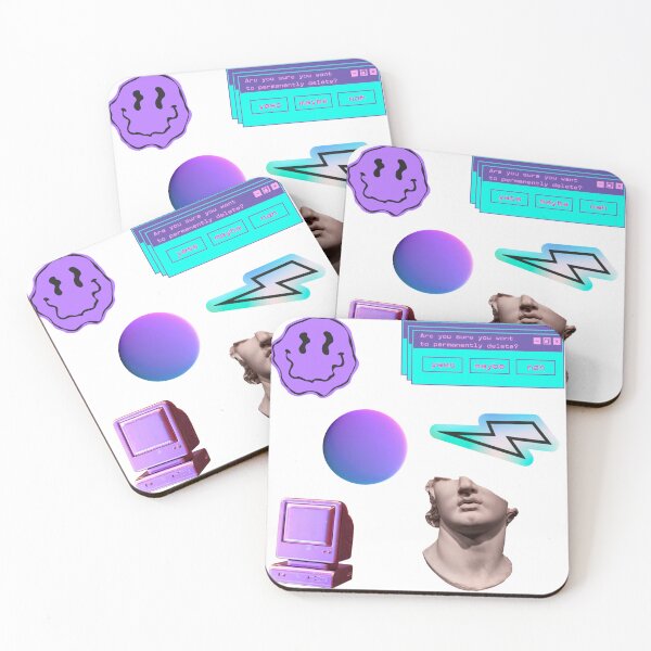 Item preview, Vaporwave Sticker Set designed and sold by Krystina Gabrielle.