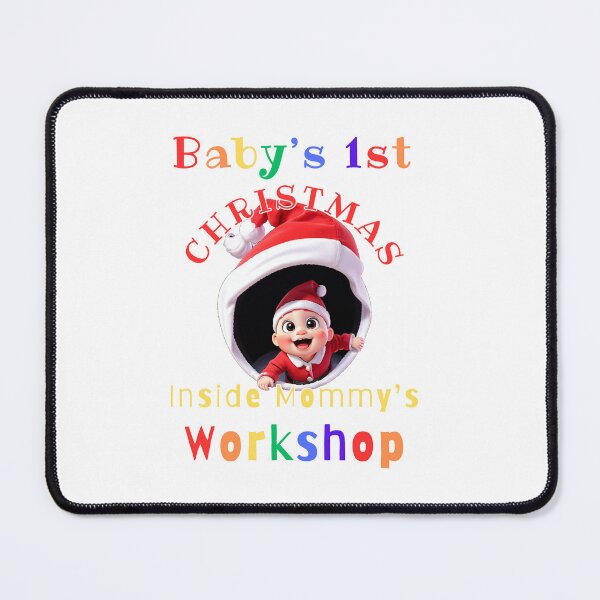 Item preview, Baby's 1st Christmas Inside Mommy's Workshop Var. 2 designed and sold by TugForkFinds.