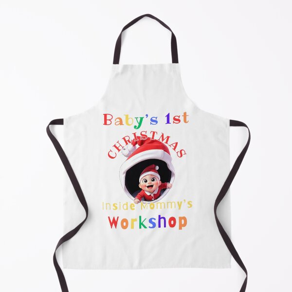 Item preview, Baby's 1st Christmas Inside Mommy's Workshop Var. 2 designed and sold by TugForkFinds.